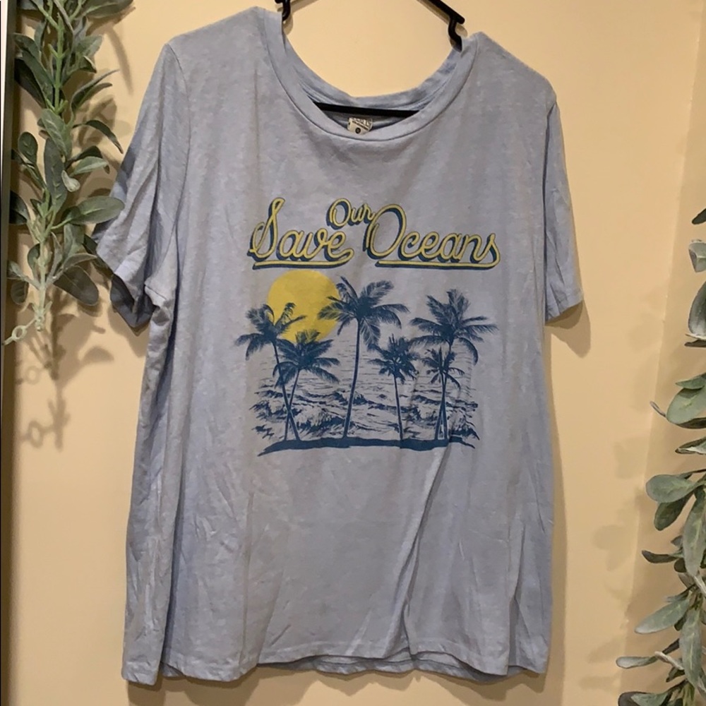 Save our oceans graphic short sleeve tee